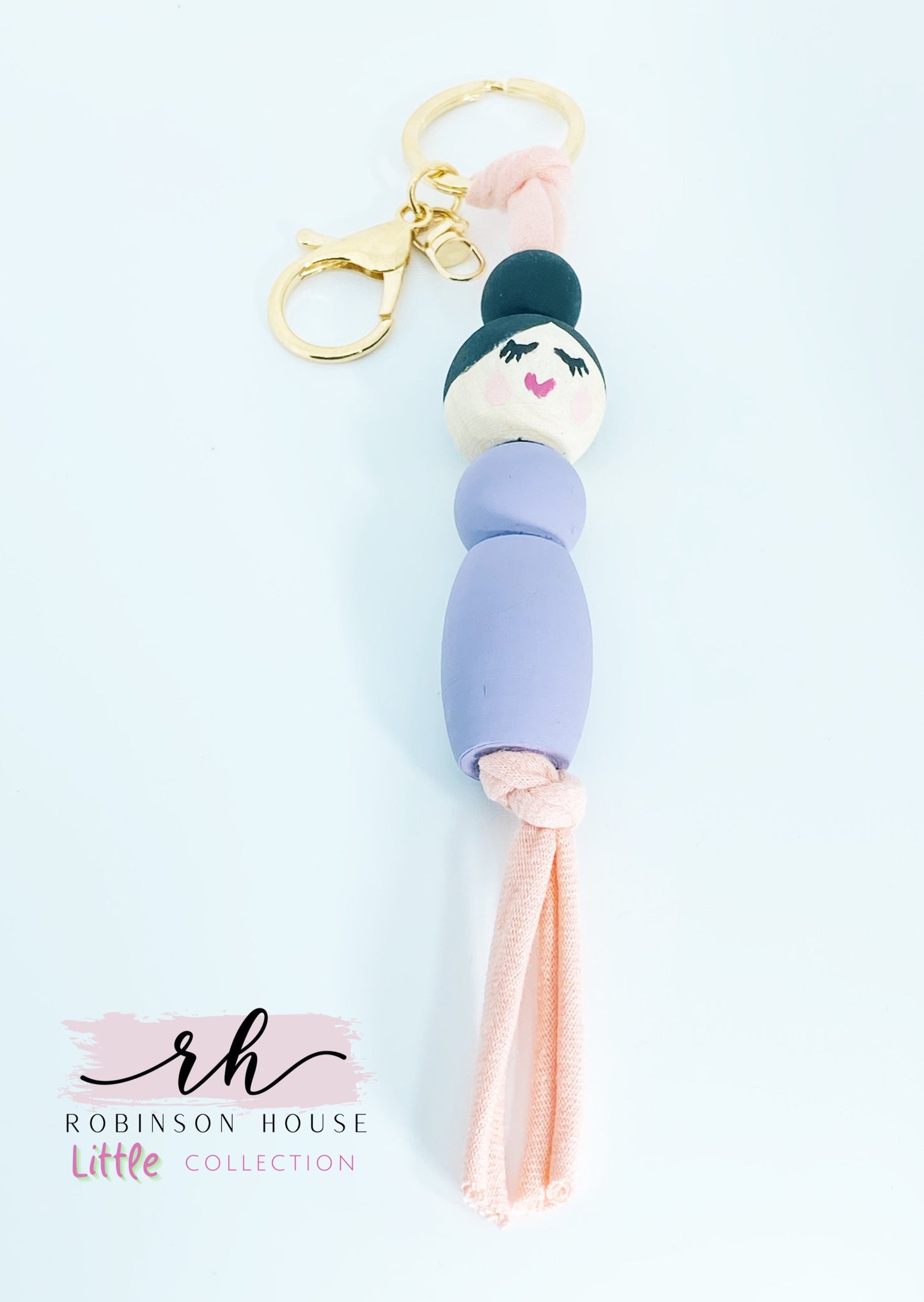 Purple Ballerina Keychain