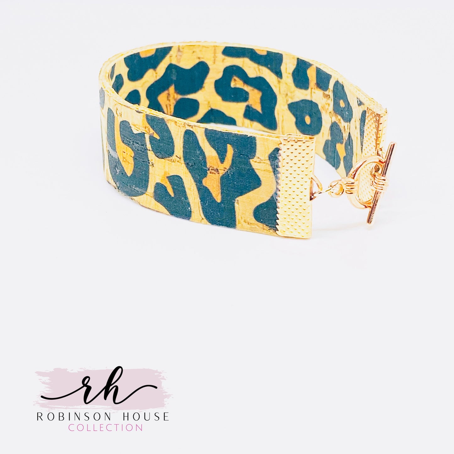 Strap Bracelet - Leopard Cork