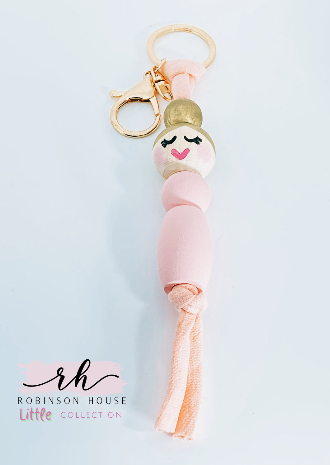 Pink Ballerina Keychain