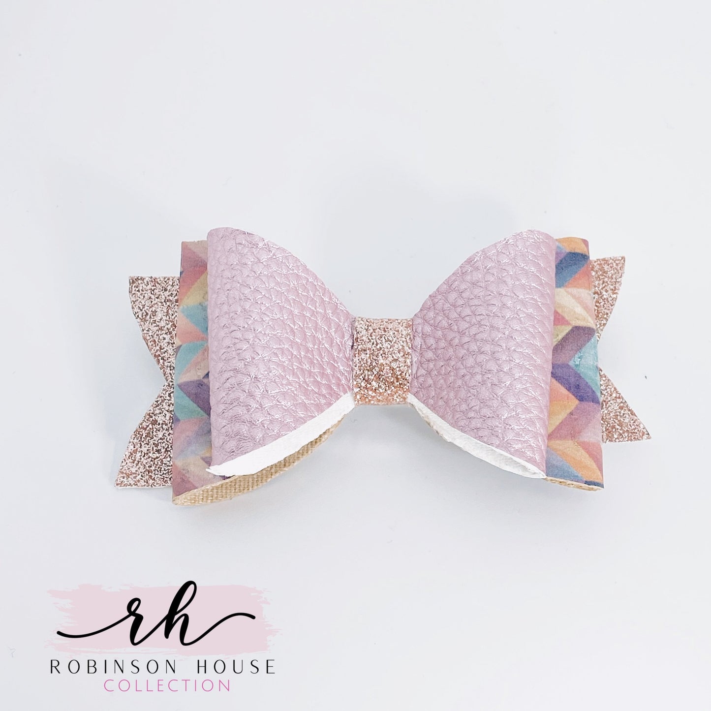 Girls Chevron Cork Bow