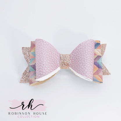 Girls Chevron Cork Bow